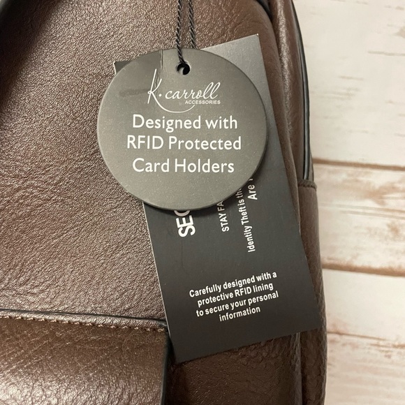 K. Carroll Willow Mini Backpack Crossbody Chocolate - Picture 4 of 8